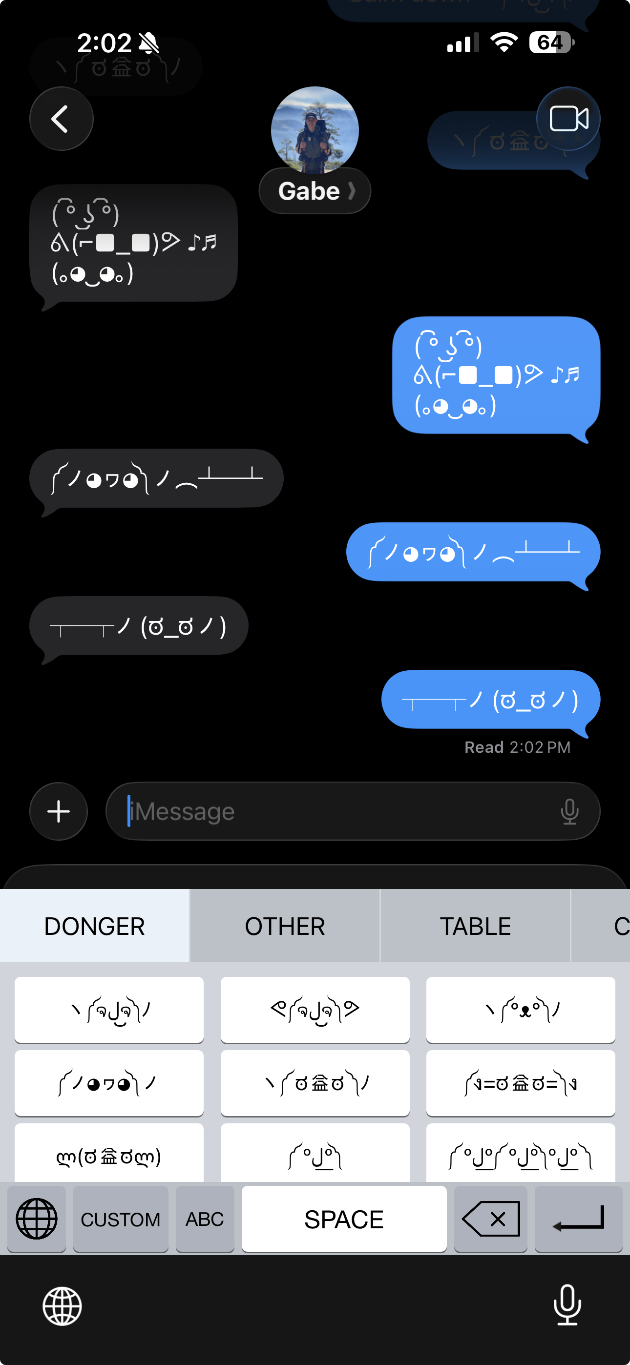 Dongers app screenshot